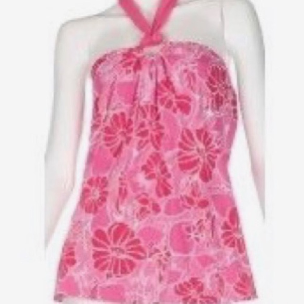 NWT Lilly Pulitzer Rhonda Ring Top XS Shell Pink